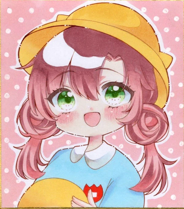 ちびっこちゃん練習③ #アナログ #コピック #創作 #イラスト