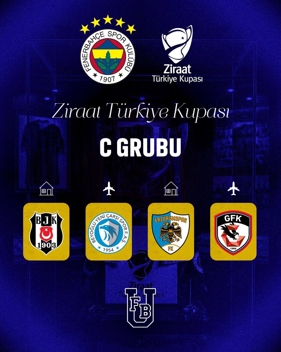 Ziraat Türkiye Kupası'nda rakiplerimiz belli oldu. Fenerbahçemize başarılar dileriz.