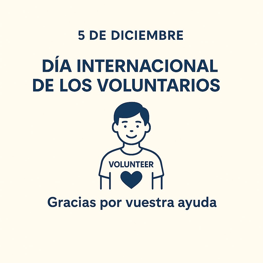 Hoy celebramos el Día Internacional de los Voluntarios.
Gracias a quienes dedican su tiempo, energía y corazón para mejorar nuestra sociedad. 💙
#DíaDelVoluntariado <a href="/UPN_PNA/">UPN Pamplona</a>