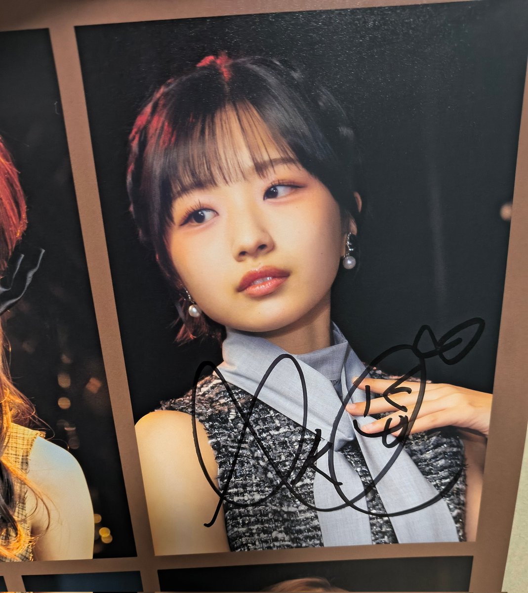 メンバー直筆サイン入りポスターでげったーとちぇるとまりあちゃんの