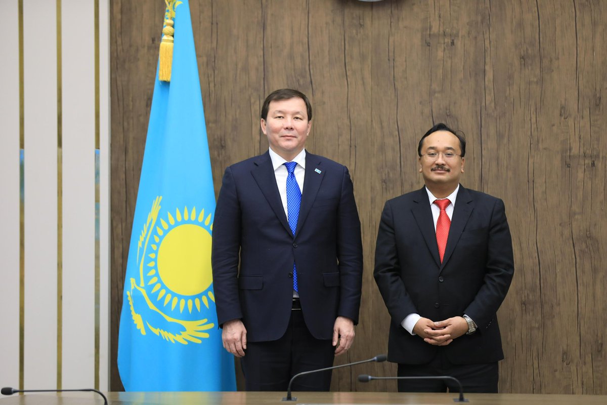 MYEmbAstana's tweet photo. On 4 December 2025, H.E. Ambassador Mohd Adli Abdullah met with Mr. Askhat Shakharov, Mayor of the Aktobe Region, on the sidelines of his working visit to Aqtobe in conjunction with the Aqtobe Investment Forum 2025 (4–5 December). https://t.co/Ag24kAtt3I