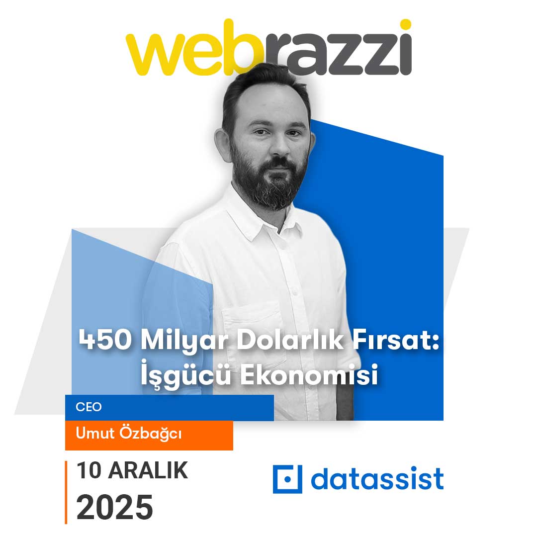 💵 450 Milyar Dolarlık Fırsat: İşgücü Ekonomisi

Umut Özbağcı, Webrazzi Fintech 2025’te, değişen işgücü dinamiklerini ve küresel dönüşümün şirketlere getirdiği riskleri ele alacak.

Verimlilik, esneklik ve sürdürülebilirlik artık aynı masada. 🚀

#datassist #WebrazziFintech2025