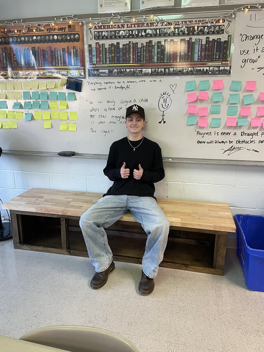 Received a wonderful surprise from a student (Jenna W😀) for our classroom! Doing wonderful things in Construction I! <a href="/HopedaleAP/">Timothy Johnson</a> <a href="/kcrebasehps/">Karen Crebase</a> <a href="/DerekAtherton1/">Derek Atherton</a>