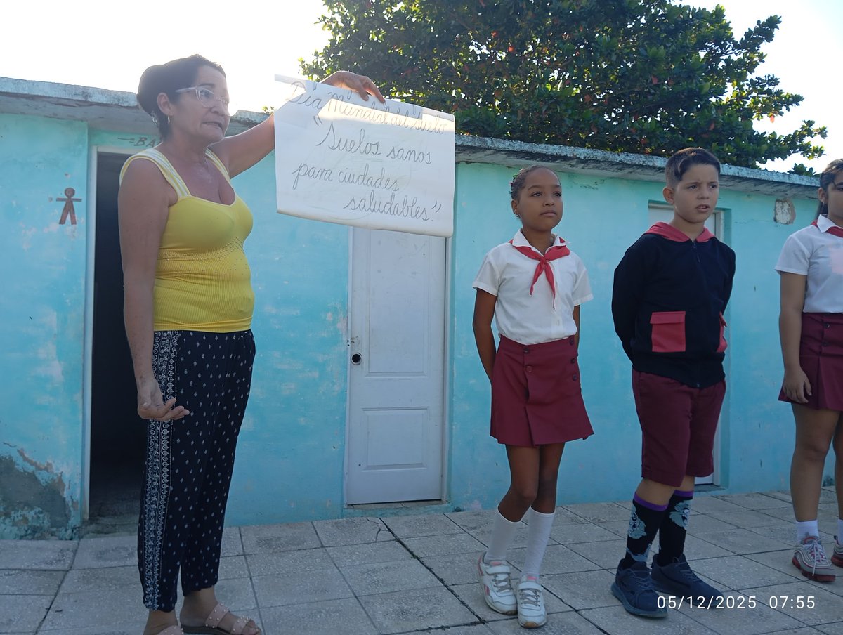 Matutino especial en saludo al día mundial del suelo por la Especialista Oraida Rodríguez González perteneciente al Refugio de vida silvestre de Monte Cabaniguán. #Jobabo #CubaMined