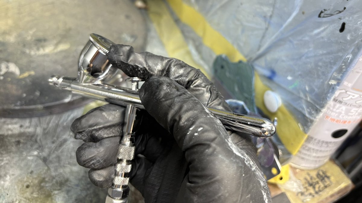 いちおーモデラーの端くれです 間が空いた時、エアーブラシ塗装やっ