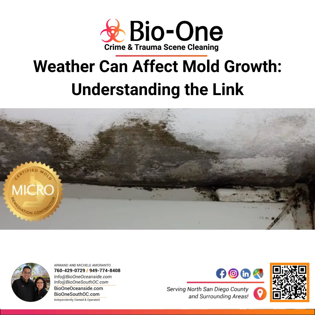 BioOneSouthOC's tweet image. Mold can spread quickly after a storm, causing structural damage and health risks if left unchecked. Knowing the signs early can save you time, money, and stress.

📰 Full article: biooneoceanside.com/4-tips-for-det…

#BioOne #MoldSafety #StormDamage #BiohazardCleanUp #PropertyCare