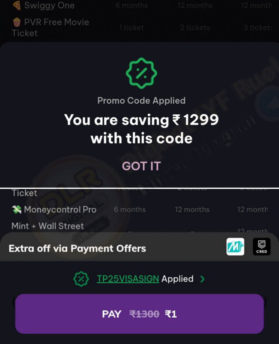 PaisaaBachaoo's tweet photo. TimesPrime Loot for ₹1

Steps  Join Or Login - https://t.co/vZecVbsd8U

Choose ₹1,299 Plan >> Change Coupon Code to TP25VISASIGN

Pay 1 From Any Visa Signature Card

#timesprime #timesprimeloot #timesprimedeals https://t.co/UwkinhqVuz