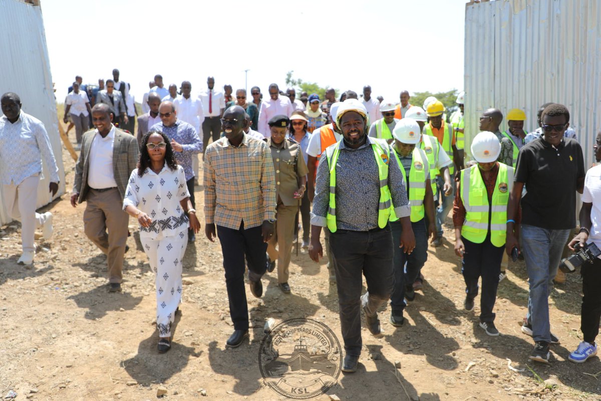 KenyaShipyards's tweet photo. @kmakenya and Kenya Shipyards Limited (KSL) today hosted the Principal Secretary for the State Department for Immigration and Citizen Services, Dr. Belio Kipsang, the Principal Secretary for Blue Economy and Fisheries, Ms. Muthoni Njagi, and Kisumu Central Member of Parliament, Hon. Joshua Oron, among other government officials, during an inspection tour of the Maritime Rescue and Coordination Center currently under construction in Kisumu County by Kenya Shipyards Limited.