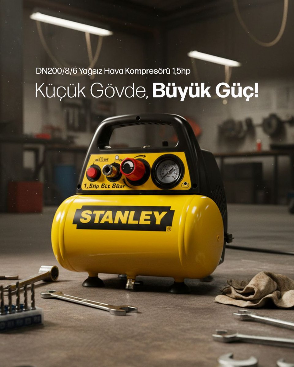 İşlerinizi durduran her anı unutun!
Ev projeleri, atölye işleri veya profesyonel kullanım…
Stanley ile güç hep yanınızda! ⚡

Hazırsan, performansı hissetmeye başla. 💛💥

#Stanley #Kompresör #GüçHerYerde #AtölyeEkipmanları #ProfesyonelSeçim #AlizeBodrum