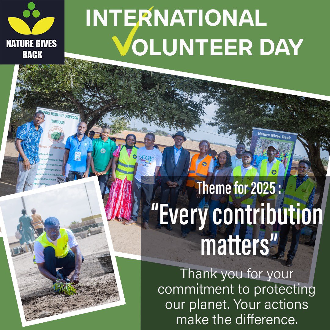 𝐈𝐧𝐭𝐞𝐫𝐧𝐚𝐭𝐢𝐨𝐧𝐚𝐥 𝐕𝐨𝐥𝐮𝐧𝐭𝐞𝐞𝐫 𝐃𝐚𝐲: 𝐓𝐨𝐠𝐞𝐭𝐡𝐞𝐫, 𝐥𝐞𝐭’𝐬 𝐰𝐨𝐫𝐤 𝐟𝐨𝐫 𝐚 𝐦𝐨𝐫𝐞 𝐣𝐮𝐬𝐭 𝐚𝐧𝐝 𝐬𝐮𝐬𝐭𝐚𝐢𝐧𝐚𝐛𝐥𝐞 𝐰𝐨𝐫𝐥𝐝!

#IVD2025 #IVY2026
#FuriousNatureWarriors #NatureGivesBack
#ClimateAction