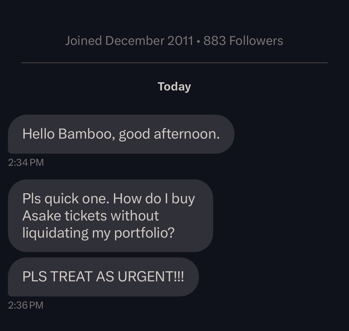 How do you suggest I respond…