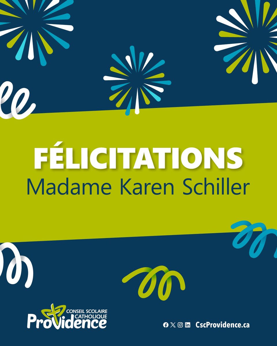 Le Csc Providence est heureux d’annoncer la nomination de Madame Karen Schiller au poste de direction intérimaire de l’École élémentaire catholique Sainte-Marguerite-d'Youville, et ce en date du 5 janvier 2026 jusqu’à la fin de l’année scolaire 2025-2026.