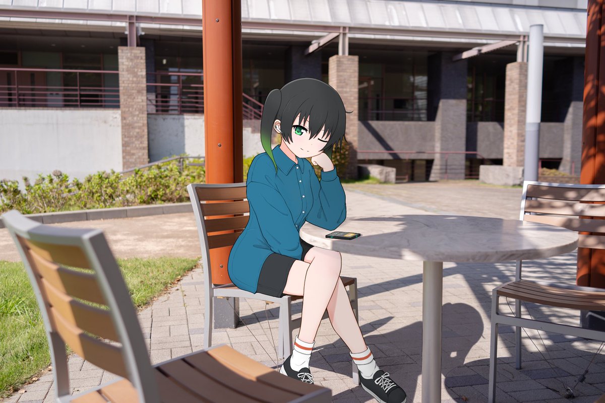 昨年のC105で頒布された虹ヶ咲×臨海副都心合同『OUR CITY, OUR VIEW.』で表紙と高咲侑のイラストを担当しました🌈
背景写真提供：ざっかりー（@ Zacharylion）

素敵な企画に関わらせていただきありがとうございました…！🙏
#てれぽむセンター
#てれぽむ_OCOV