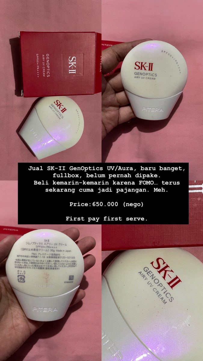 goddessatan's tweet photo. Hi guys aku mau preloved makeup dan skincare ku yahhh, anyway yang dior shade nya C07 ya
Kalau take all aku discount jadi 1,5juta💕😍💅🏼 https://t.co/ltSQPDb7KR