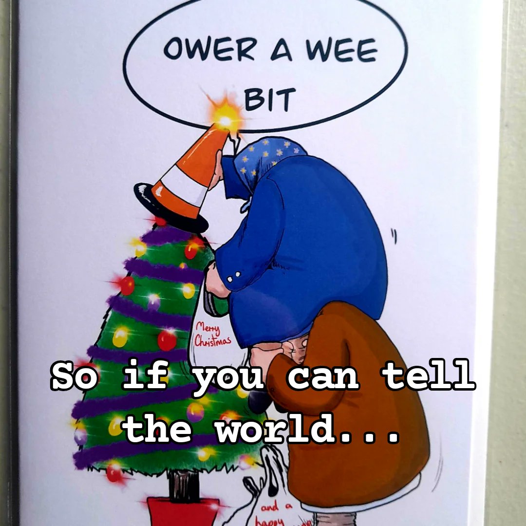 OorPatts's tweet photo. That's  OorPatts  #Christmas cards out of stock online. If you want to buy some, you can do it in person at #Knightswood Post Office, Platform 3 coffee stop, #Johnstone train station, @BornScotland St Enoch's and with me on Saturday at #Cardonald Sunday at #Chatelherault https://t.co/xay1VKhAqT