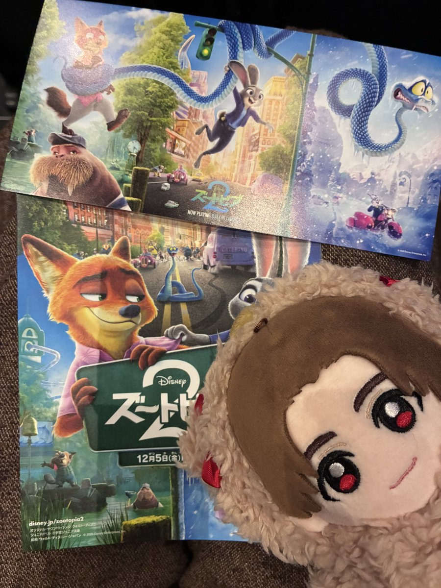 パウさん観てきちゃいましたー(๑>◡<๑)♡ #ズートピア2 #パウバート