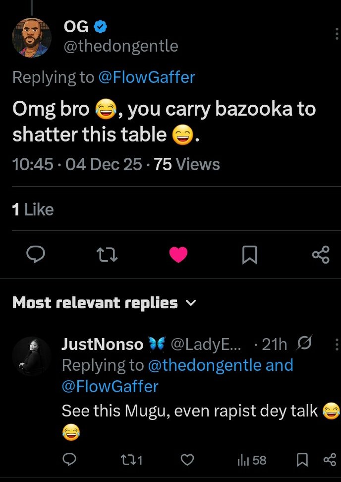 Guy man, if you see this person anywhere be careful around her, she throws the word "Rape" around with ease 

She tagged me a 'Rapists' for calling her out on promoting promiscuity on 𝕏, she went as far as using threats to try intimidating me

Legal actions?

Be aware!!