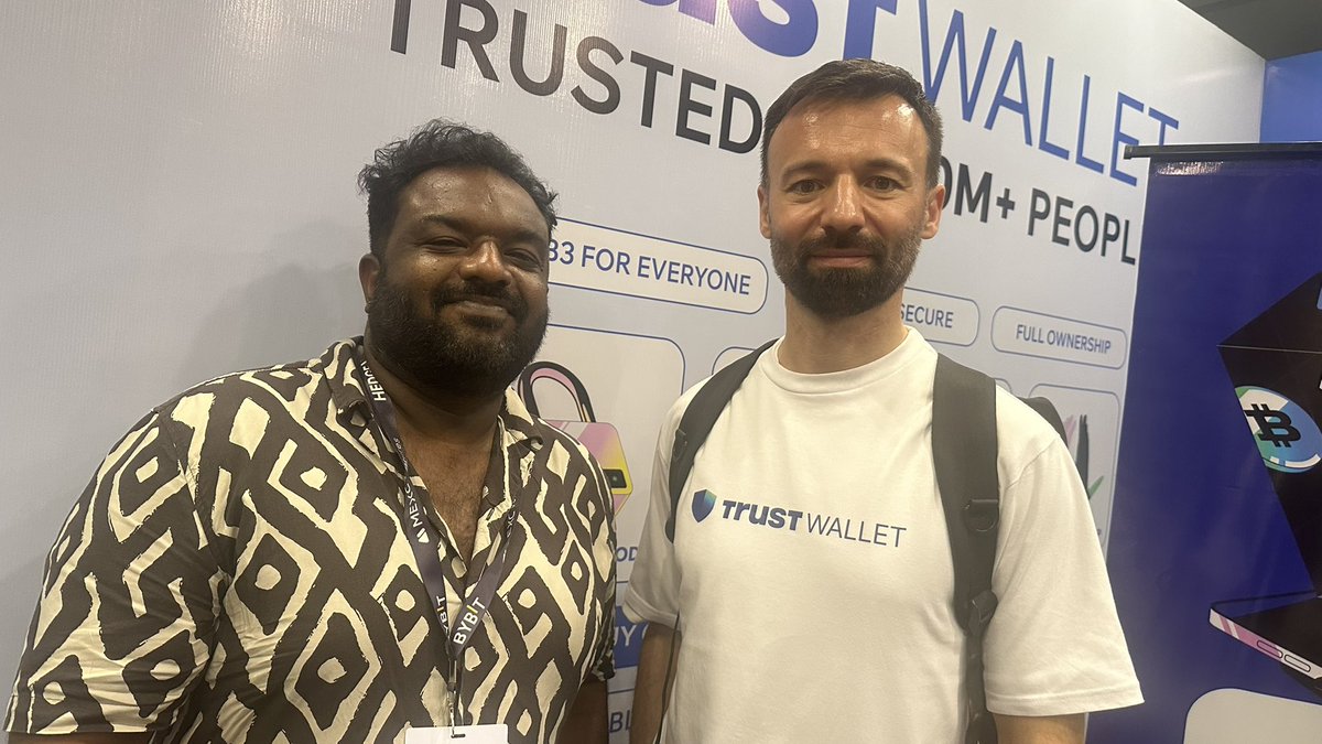 odukku's tweet photo. Met @rikzrh at #IBT2025 @TrustWallet https://t.co/hdX3l6eifx
