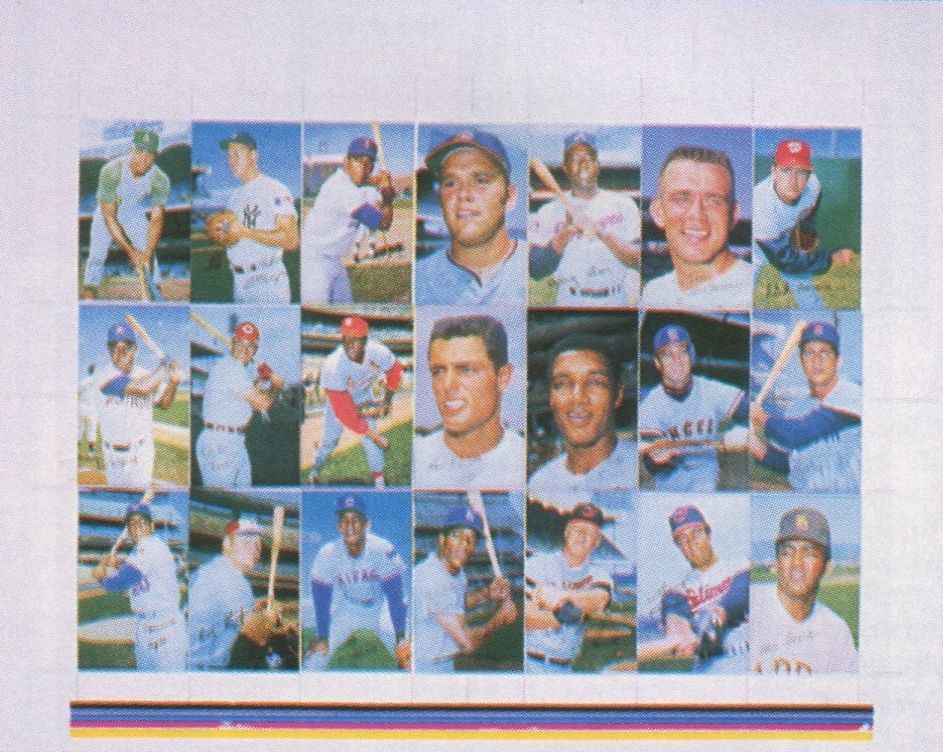 The Uncut Sheet Collectible of the Day, from the Post War Cards Uncut Sheet Photo Archive: A 1970 Topps Super Uncut Printer's Sheet Including Boog Powell.