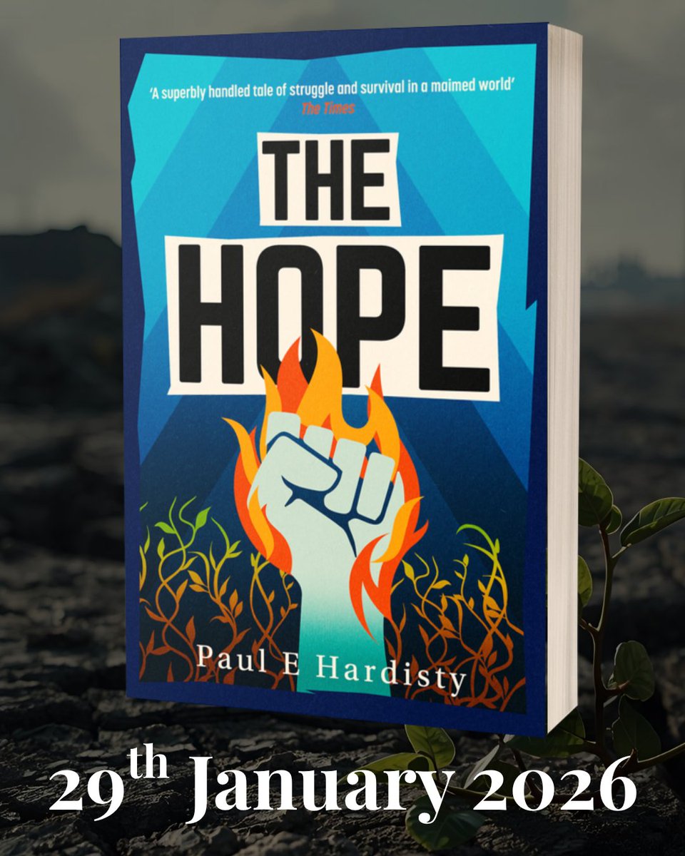 Set in a ravaged future ruled by the descendants of those who caused the climate collapse, #TheHope asks it asks the most urgent question of all: what if there’s still time?

The searing finale to <a href="/Hardisty_Paul/">Paul E. Hardisty</a>'s #ClimateEmergency trilogy, out 29/01

🌎 bit.ly/48mRk0m
