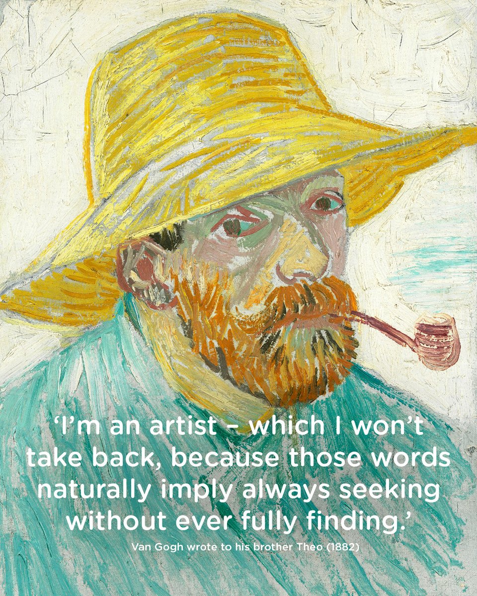 vangoghmuseum's tweet image. In a letter to his brother Theo, Vincent reflects on a painful falling-out with Anton Mauve, one of his early mentors. In contrast to what Mauve thought, Van Gogh felt that calling himself an artist wasn’t about claiming mastery; it was about admitting he was still searching,…