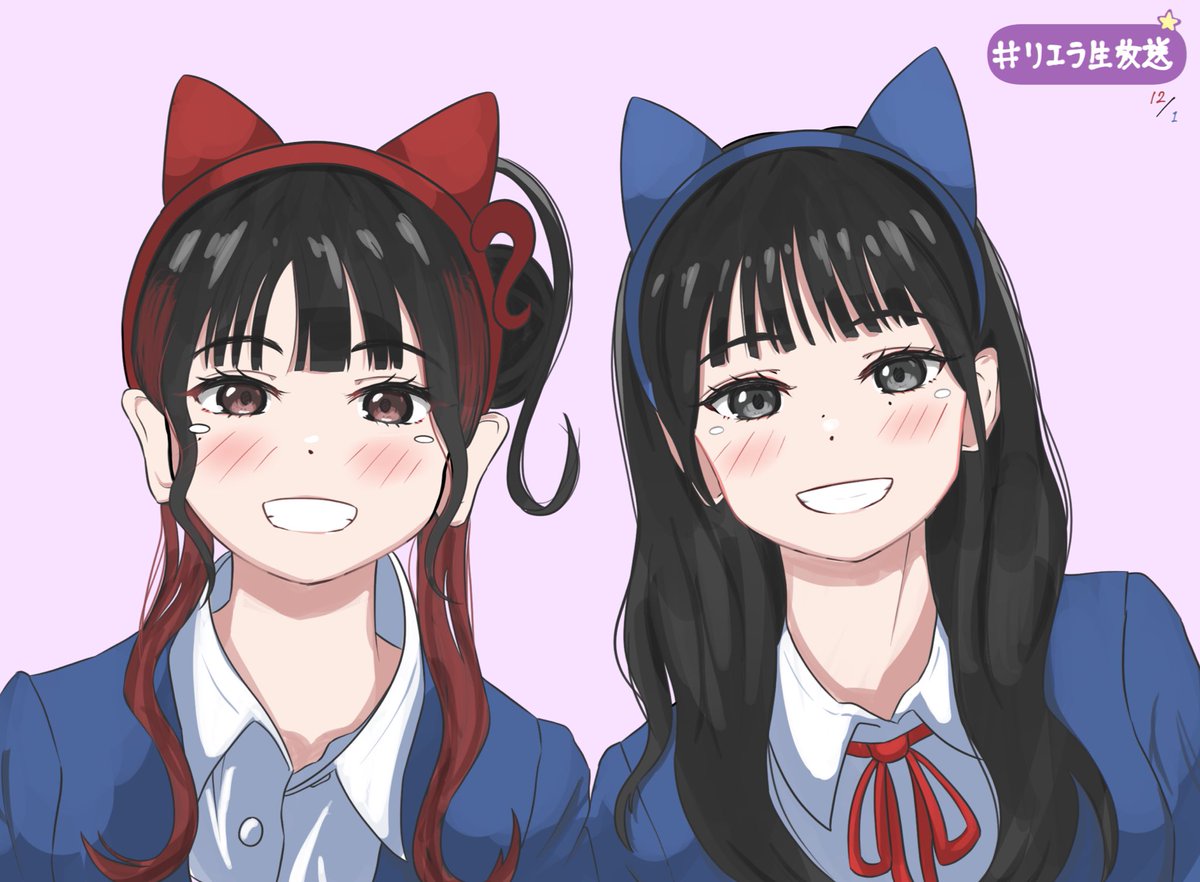 「やぶくまここ好きポイント #リエラ生放送」|ニムラのイラスト