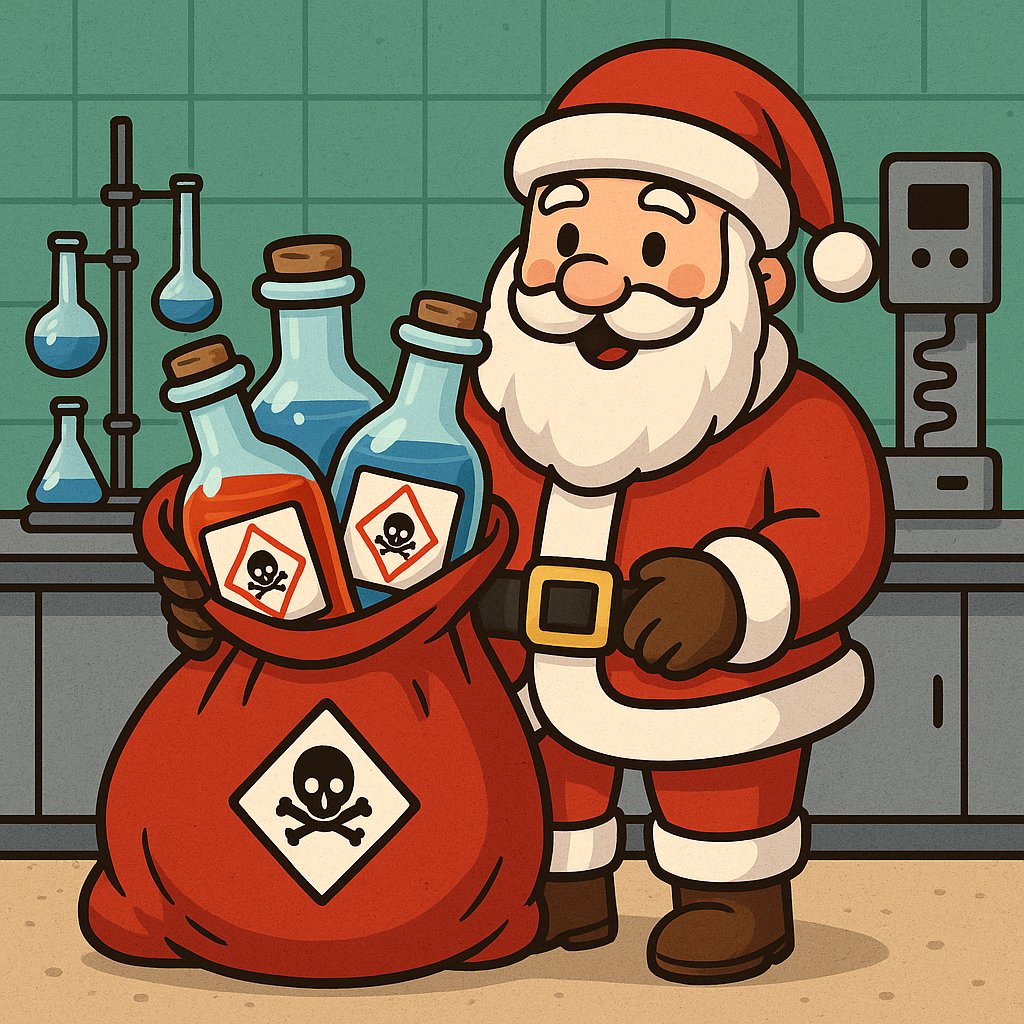 Santa’s Dirty Wishlist 🎅
This year, Santa brings the reagents chemists love but fear: diazomethane, fluorine, HF, phosgene &amp; nitrogen triiodide. But with modern flow reactors, even the dirtiest chemistry becomes safe, controlled &amp; on-demand.
lnkd.in/dpcN-PTe