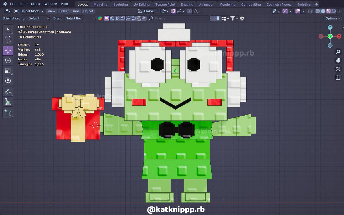 🌟WIP keroppi christmas 🐸🎄🎅

#Roblox #robloxstudio #RobloxDev #3DModel #gamedevs #sanriocharacters