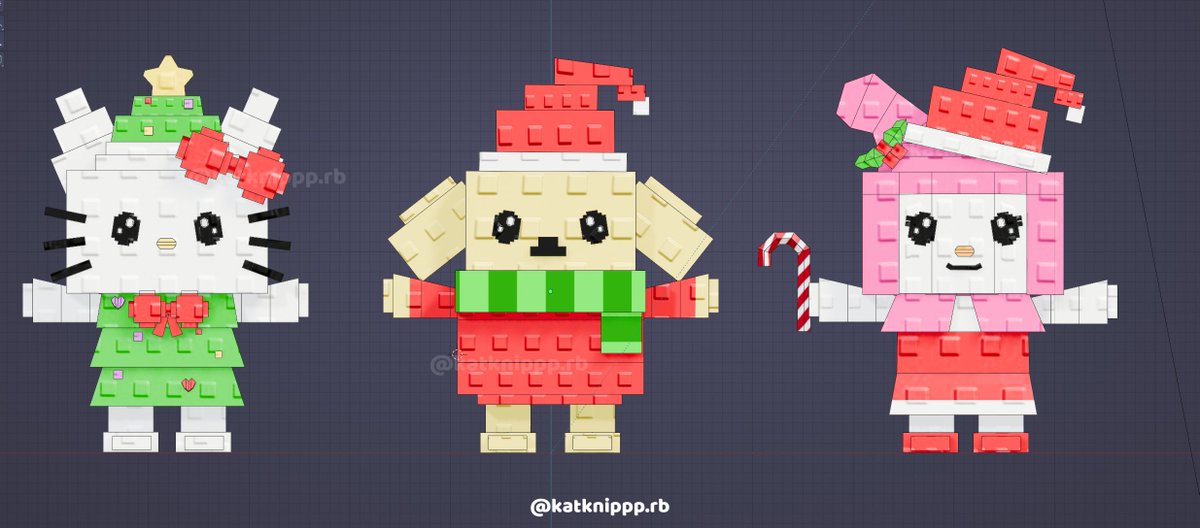 🎅 Sanrio Christmas stud style 🎄
💌thank for order <a href="/AstraStud/">Astra</a> 

#ROBLOX  #robloxstudio #RobloxDev #3DModel #gamedevs #sanriocharacters