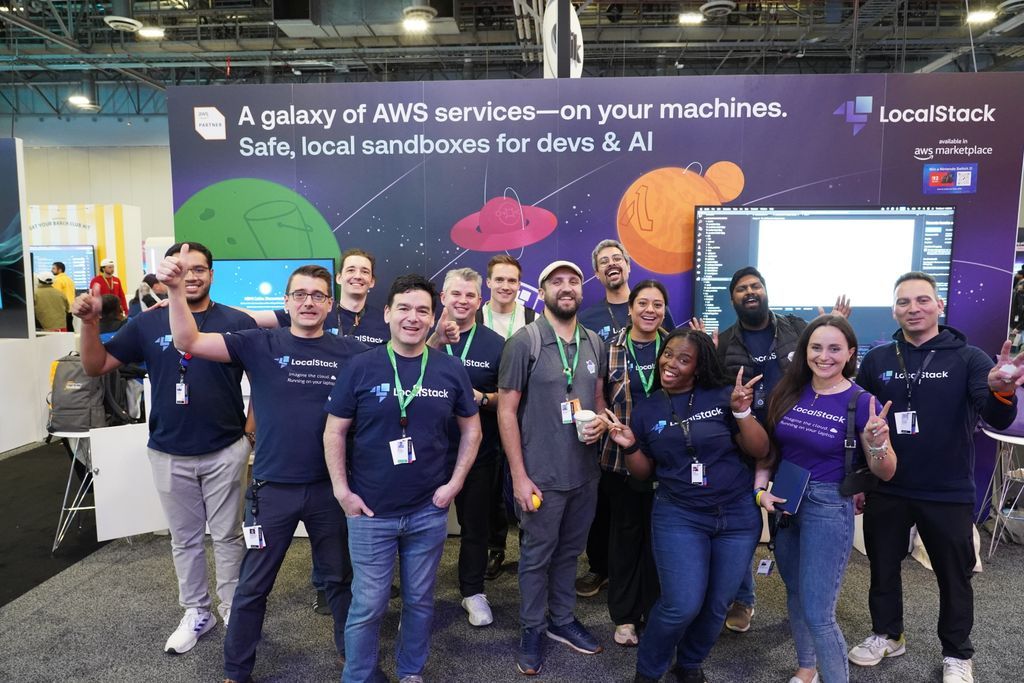 localstack's tweet image. Wrapping up re:Invent 2025 with the team that brings local-first development to life every single day. 💻 ☁️