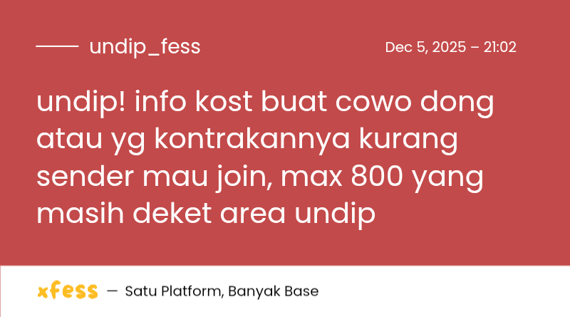 UNDIP MENFESS tweet media