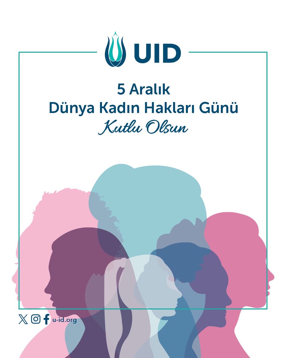 UK_UID's tweet photo. 📅 5 Aralık

🇹🇷 Dünya Kadın Hakları Günü; kadınların toplumdaki yerini güçlendiren, eşitlik mücadelesini hatırlatan ve sosyal, ekonomik, siyasi hayata katılımın önemini vurgulayan anlamlı bir gündür. 
Kadın haklarını korumak daha adil ve güçlü bir toplumun temelidir. https://t.co/9JFbZNmB89