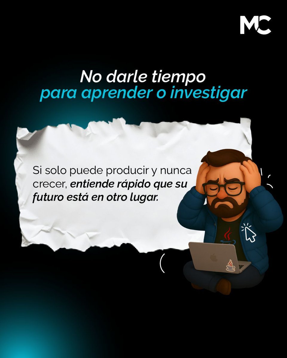 mitocode's tweet image. ¡Hey Coder! 🙋🏻♀️🙋🏻♂️. 🔥 5 cosas que le haces a un programador… y al día siguiente está actualizando su LinkedIn 😮💨💼. Si te suenan familiares, cuidado… podrías estar espantando talento sin darte cuenta.

Desliza y descubre cuáles son 👉🏼
.
#mitocode #programacion #programador