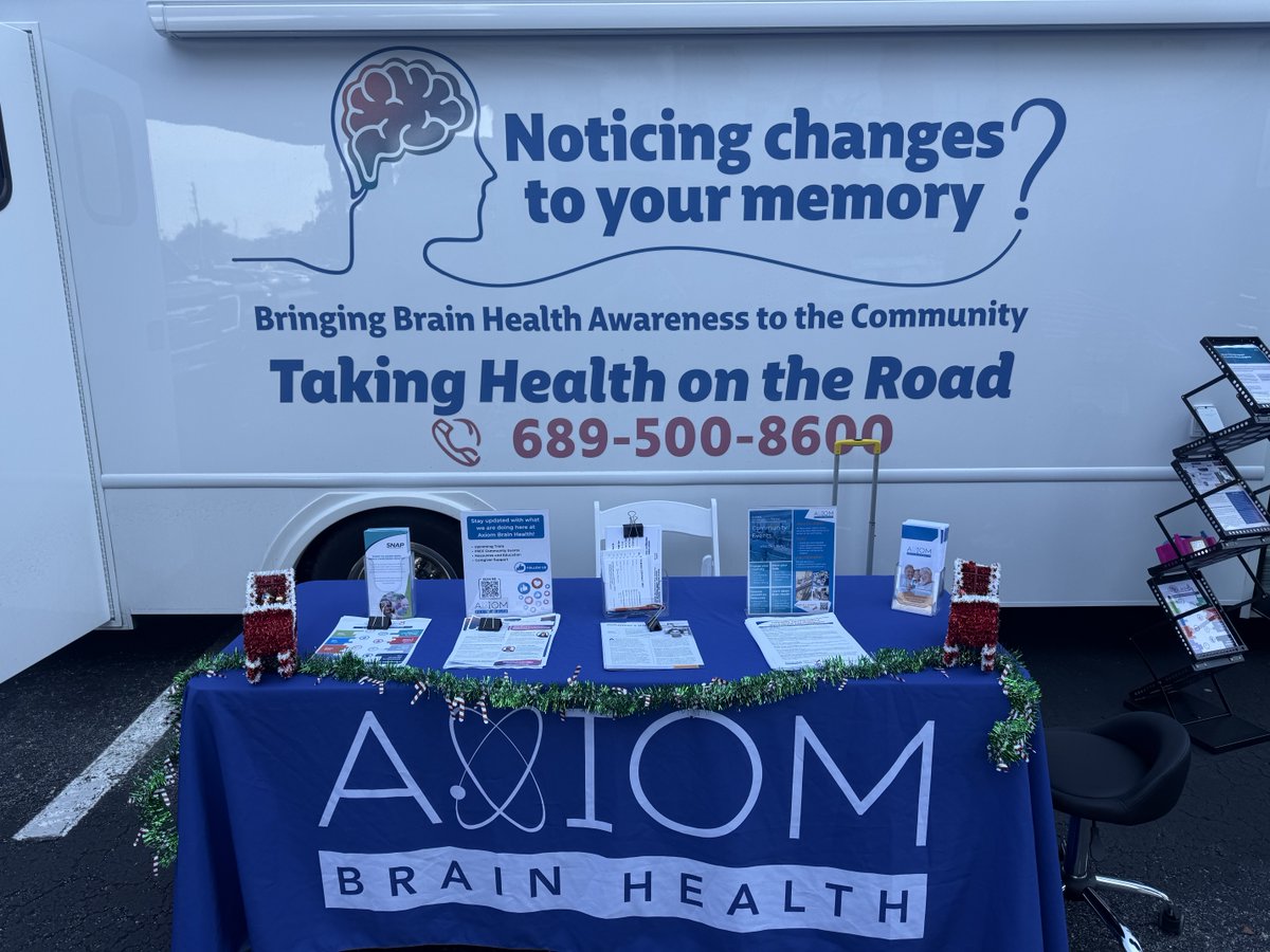 GAP_Foundation's tweet photo. It's beginning to look a lot like #MemoryScreening season! Was a great day yesterday for the #MobileResearchUnit team and #GAPNet site @Axiom joining @KeiserU for #brainhealth outreach. Looking forward to where THOR East drives next thanks to @Roche! https://t.co/cnuQwqS6CT