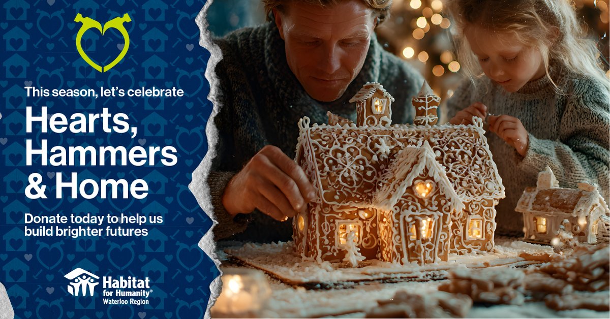 This holiday season, we think of the families in our community who are dreaming of a safe, stable place to call home. Together, we can lift each other up and share the greatest gift of all: a place where families can grow, celebrate, and belong 💙🔨🏡
 habitatwr.ca/site/holiday