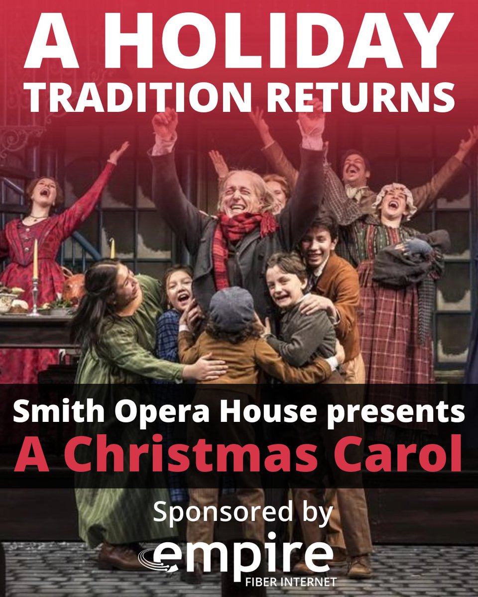 We’re proud to partner with the Smith Opera House to bring the magic of the holidays to life! 🎭✨

Join us for Charles Dickens’ A Christmas Carol, live on stage at the historic Smith Opera House on December 12. ❤️

🎟️ Get tickets now ➡️loom.ly/rxksRVo