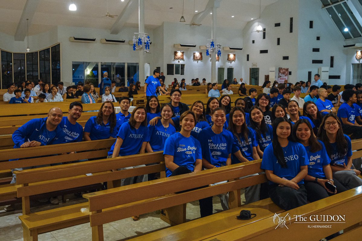 TheGUIDON's tweet image. IN PHOTOS: To commemorate the Ateneo Men's and Women's Basketball Teams’ runs for Season 88 of the University Athletic Association of the Philippines (UAAP), the Ateneo community held a Thanksgiving Mass at the Church of the Gesù today, December 5. The mass was presided by…