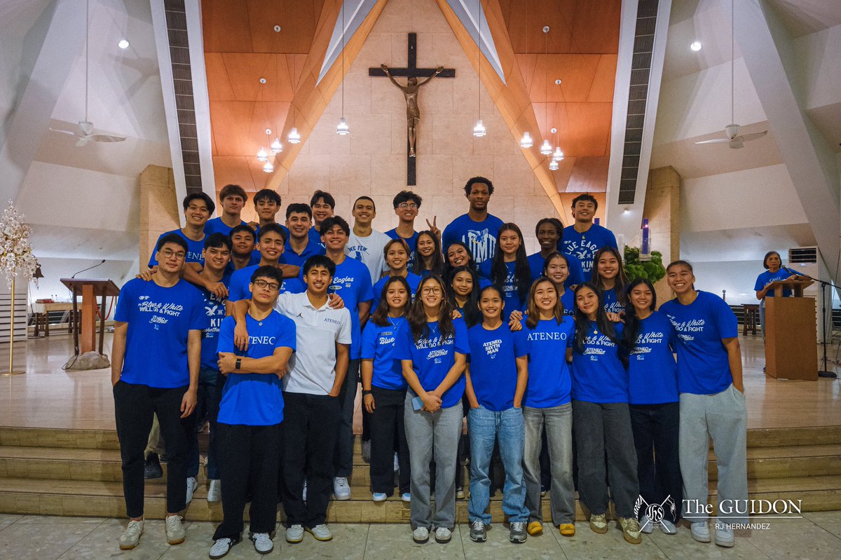 TheGUIDON's tweet image. IN PHOTOS: To commemorate the Ateneo Men's and Women's Basketball Teams’ runs for Season 88 of the University Athletic Association of the Philippines (UAAP), the Ateneo community held a Thanksgiving Mass at the Church of the Gesù today, December 5. The mass was presided by…