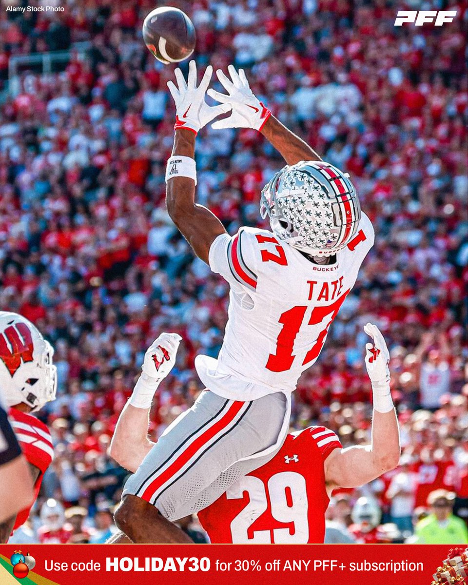 PFF_College's tweet image. Fewest Dropped Passes By A Team This Season:

🌰 Ohio State: 7

@OhioStateFB