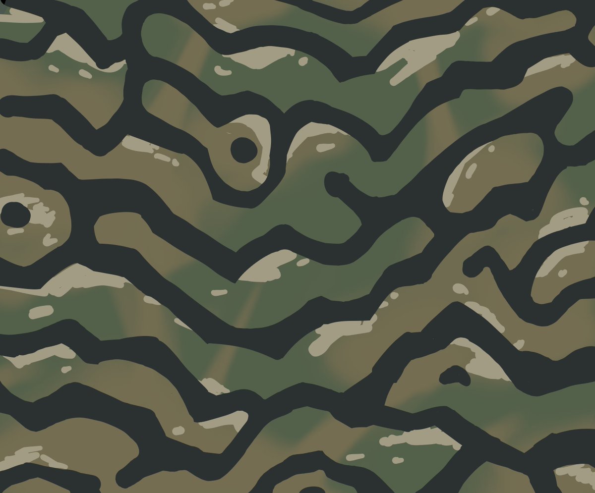 hat_legs's tweet photo. Mackerel camo just in case anyone wants to try if it works, probably not but the colors are from the tiger stripe https://t.co/o0dI4GzCkS