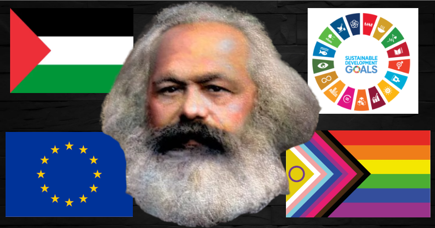 viele Flaggen, eine Ideologie