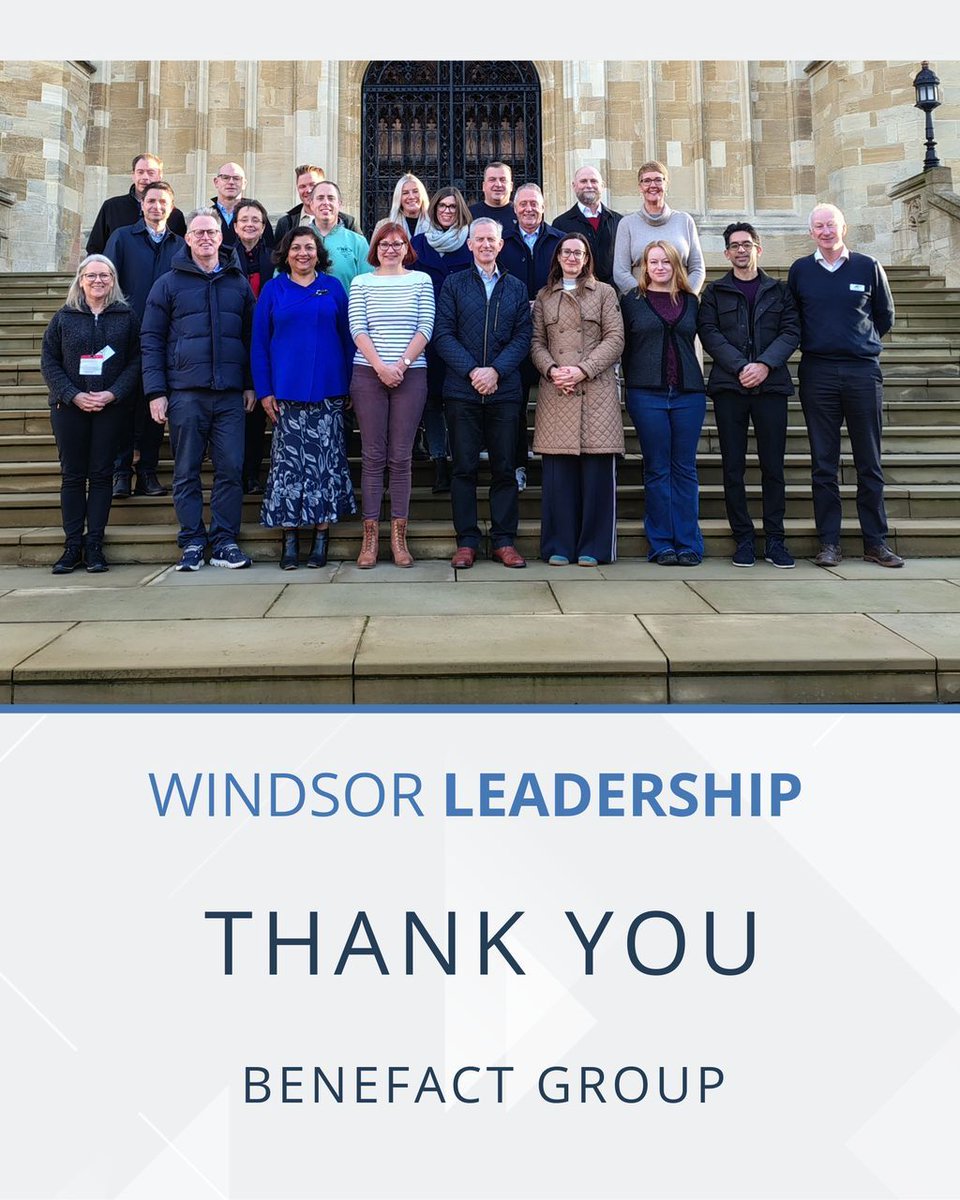 As we close our final programme of the year, we would like to thank the participants from Benefact Group who have completed their programme this week. We hope you have enjoyed your time at St George’s House, Windsor Castle.

#LifeAtBenefactGroup @BenefactGroup