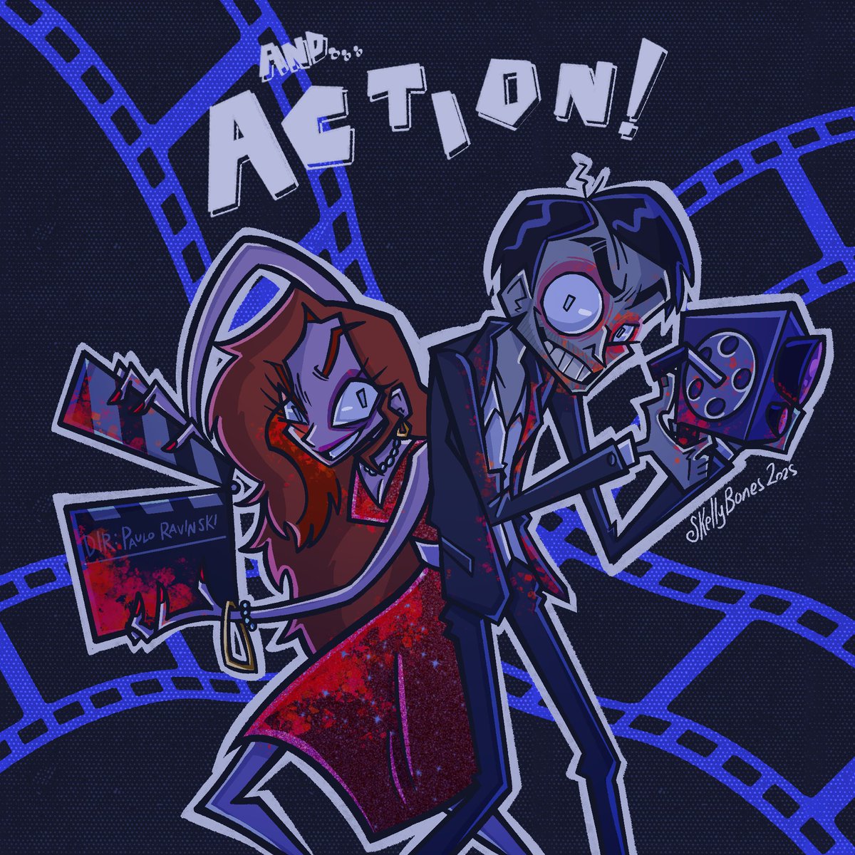 SkellyBonesArt's tweet image. C0mm.1ss10n done for @lokislittlefox !!!!!!

#halloweenhorrornights #hhn #thedirector #commissionsopen