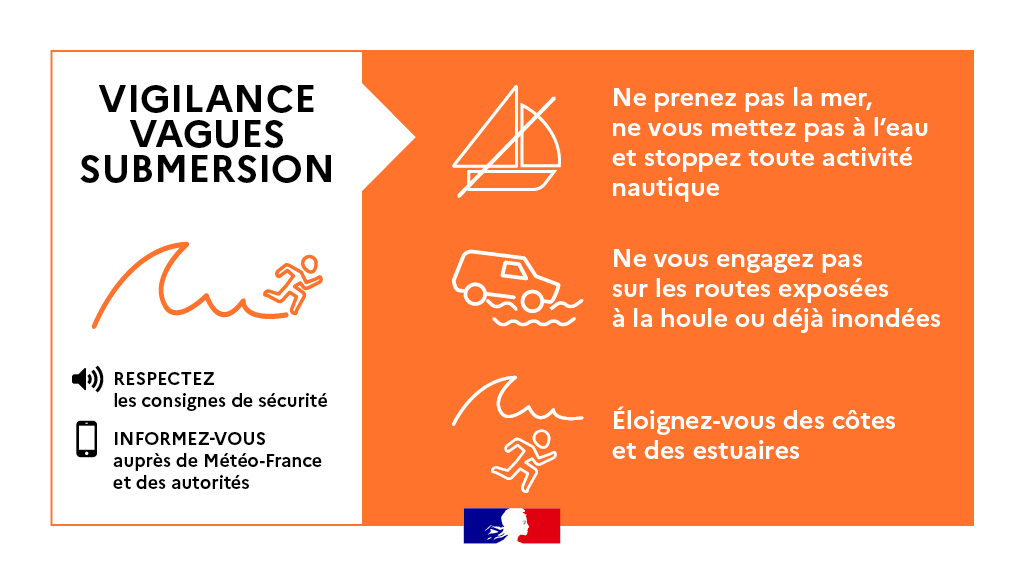 Image de Préfet des Côtes-d'Armor - 🟠 Le département des #cotesdarmor est placé en #vigilance orange pour un risque de vagues-submersio