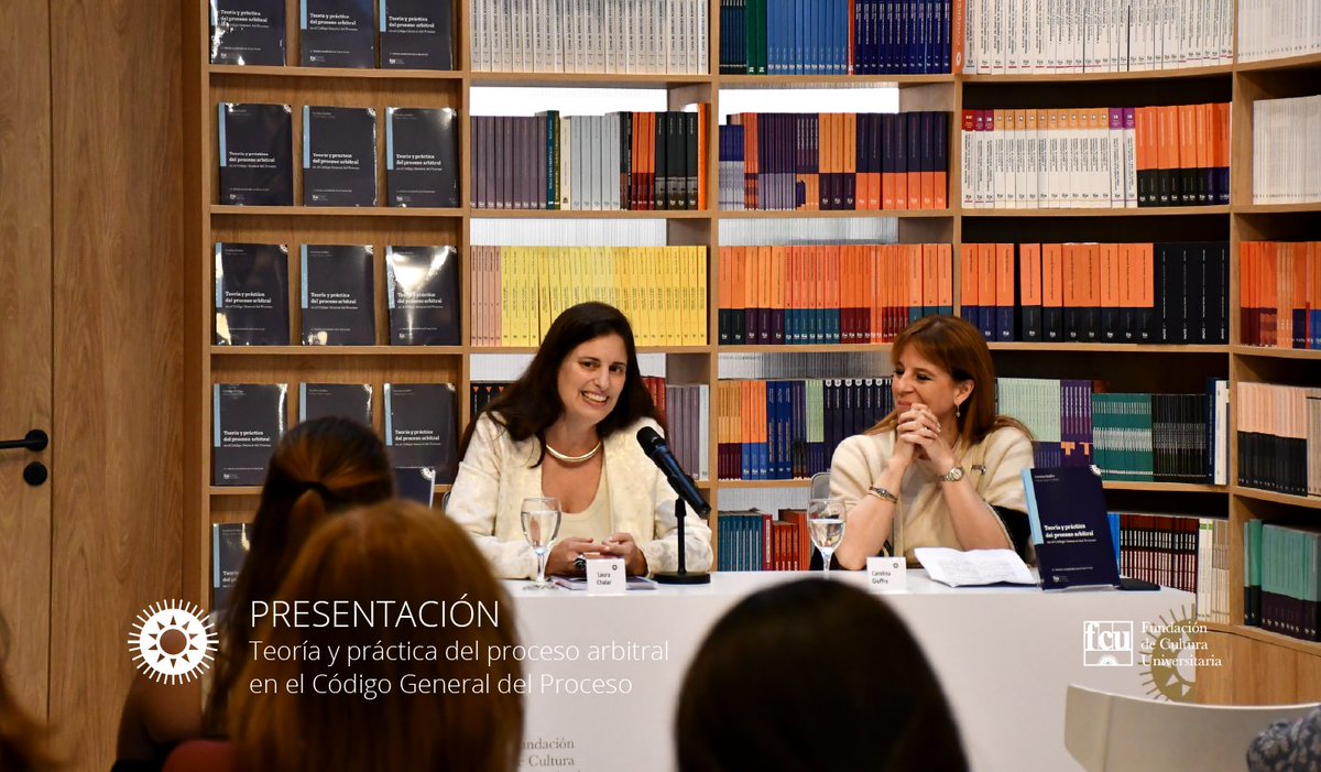 «Teoría y práctica del proceso arbitral en el Código General del Proceso», de la autora Carolina Giuffra, fue presentado por Laura Chalar en Fundación de Cultura Universitaria.

¡Agradecemos a todos los asistentes por su participación!