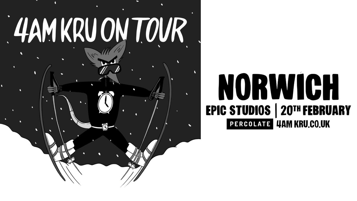 EPICNorwich's tweet photo. 📣 JUST ANNOUNCED: 4am Kru land in Norwich for an immersive take in live jungle

Book tickets now 🎫 https://t.co/2Cb4zmGM94 https://t.co/cc5Zbaaeg6