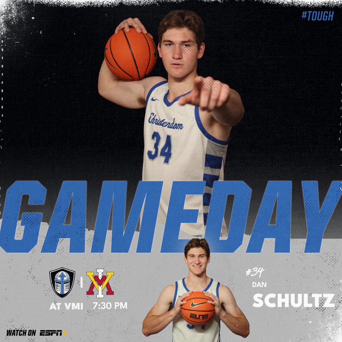 GAMEDAY!
🆚 Virginia Military Institute
🏟️Cameron Hall
🕣 7:30 PM
📍Lexington, VA
📺 ESPN +

#TOUGH | #GoCrusaders