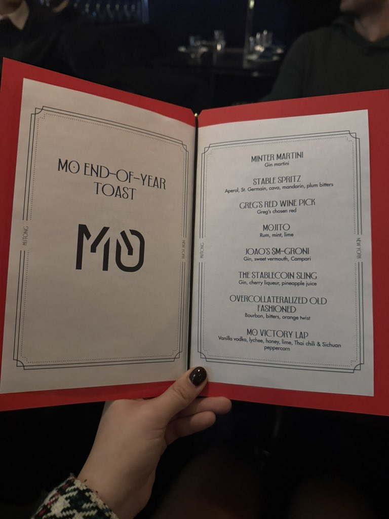 nicoleschaeferr's tweet image. Wrapped up an incredible year with the M0 New York team at our Christmas dinner yesterday.

We hit major milestones and built strong momentum in 2025.

Here’s to an even bigger 2026 for @m0 🖤