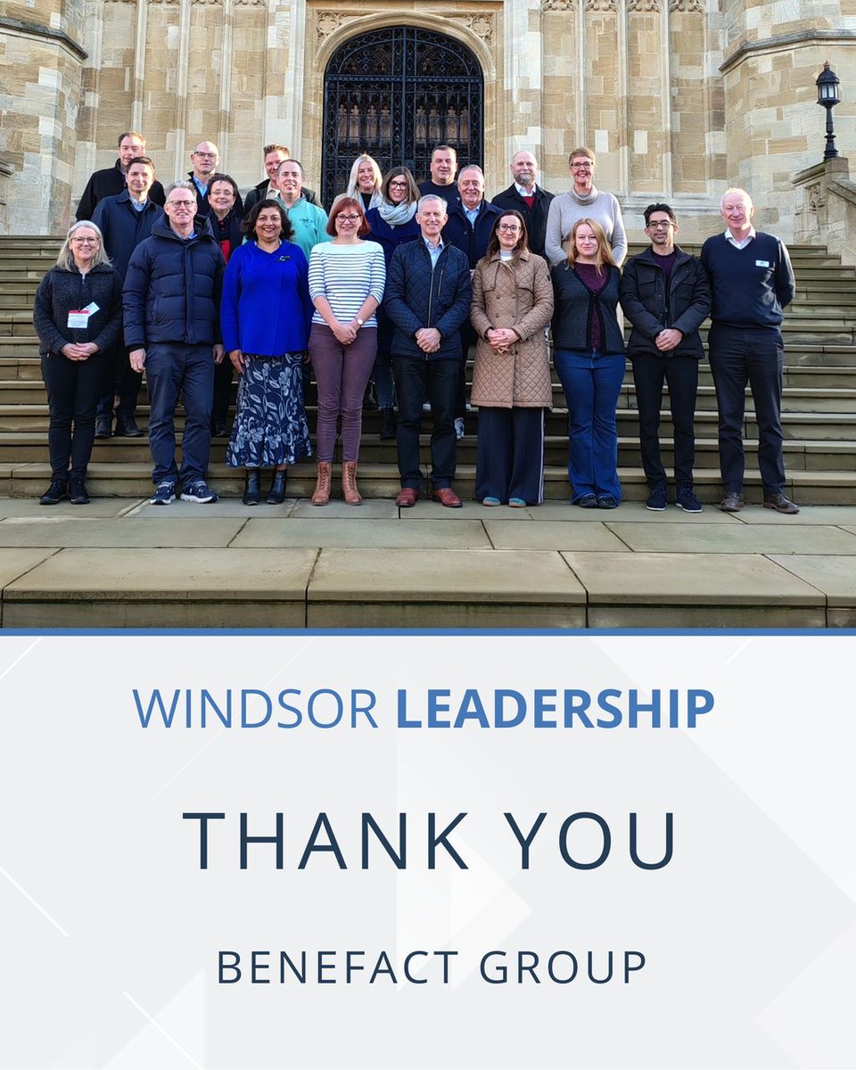 As we close our final programme of the year, we would like to thank the participants from Benefact Group who have completed their Benefact Group programme this week.

We hope you have enjoyed your time at St George’s House, Windsor Castle.

#LifeAtBenefactGroup @BenefactGroup