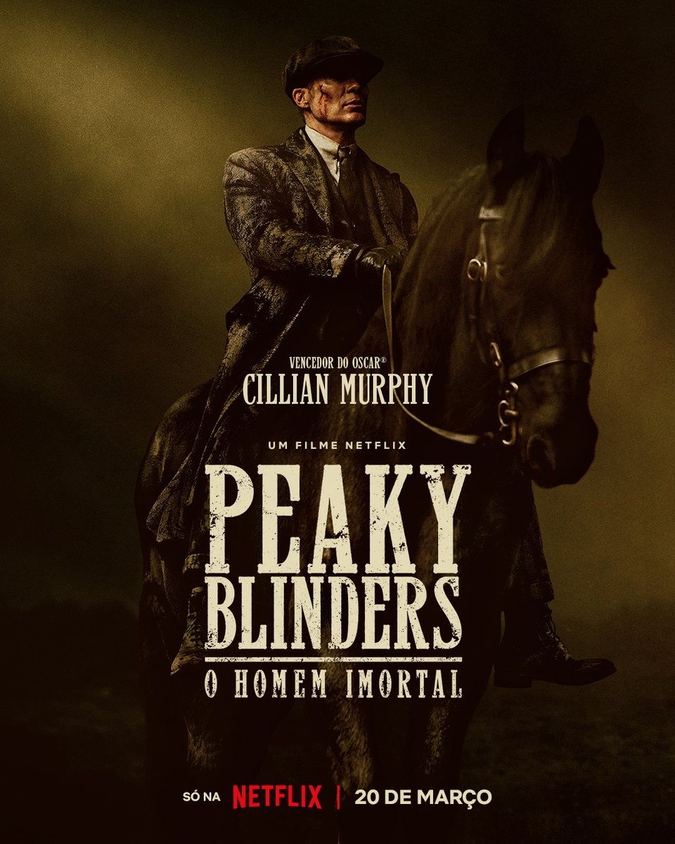 POR ORDEM DOS MALDITOS PEAKY BLINDERS!

O filme Peaky Blinders: O Homem Imortal, com Cillian Murphy de volta no papel de Thomas Shelby, estreia dia 20 de março. 🔫🥶